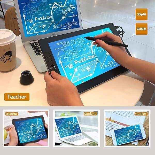 VEIKK VK1200 V2 Drawing Tablet with Screen,11.6-inch Full-Laminated Graphic Drawing Monitor,2 Battery-Free Pens with Tilt Function,6 Customizable Keys,Anti-Glare Glass(Must be Connected to PC to Work) - Image 11