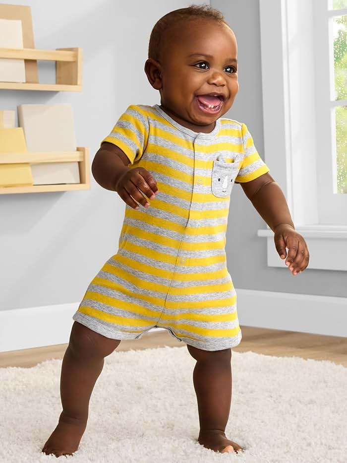 Simple Joys by Carter's Baby 3-Pack Snap-up Rompers - Image 5