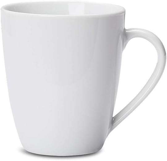 Amazon Basics Porcelain Heat Resistant Coffee Mugs, Microwave and Oven Safe, 12 oz, White, 12 Count - Image 2