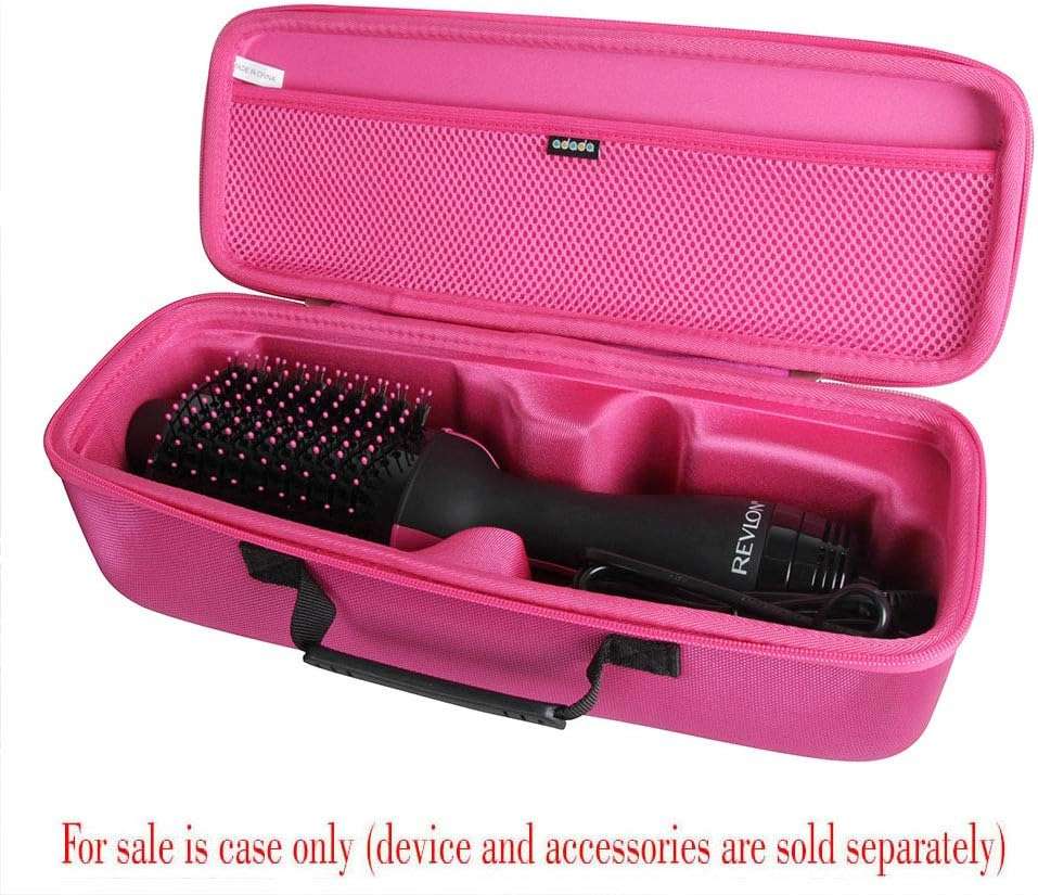 Adada Hard Case for Revlon One-Step Hair Dryer And Volumizer Hot Air Brush (Rosy) - Image 2