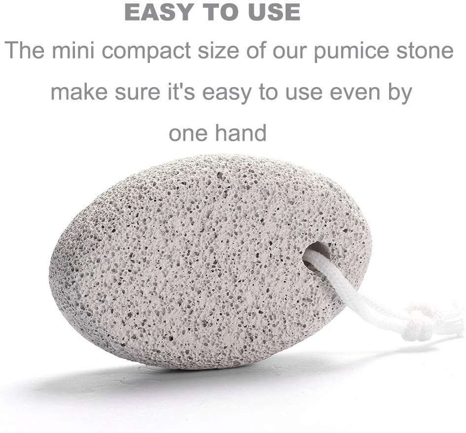 Natural Foot Pumice Stone for Feet, Borogo 5-Pack Lava Pedicure Tools Hard Skin Callus Remover for Feet and Hands - Natural Foot File Exfoliation to Remove Dead Skin, Heels, Elbows, Hands - Image 4