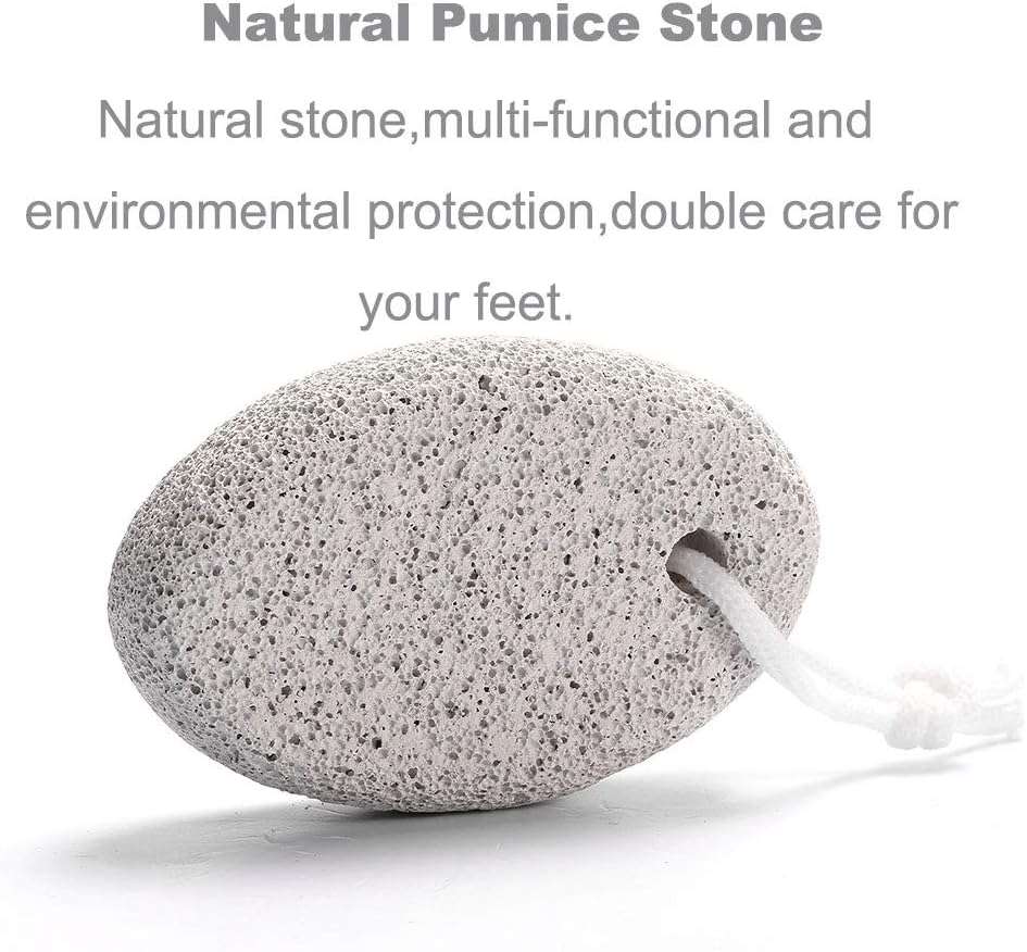 Natural Foot Pumice Stone for Feet, Borogo 5-Pack Lava Pedicure Tools Hard Skin Callus Remover for Feet and Hands - Natural Foot File Exfoliation to Remove Dead Skin, Heels, Elbows, Hands - Image 5