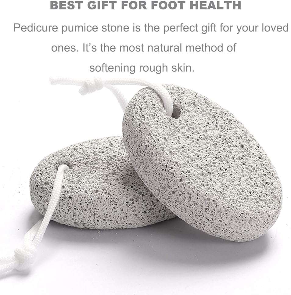 Natural Foot Pumice Stone for Feet, Borogo 5-Pack Lava Pedicure Tools Hard Skin Callus Remover for Feet and Hands - Natural Foot File Exfoliation to Remove Dead Skin, Heels, Elbows, Hands - Image 7