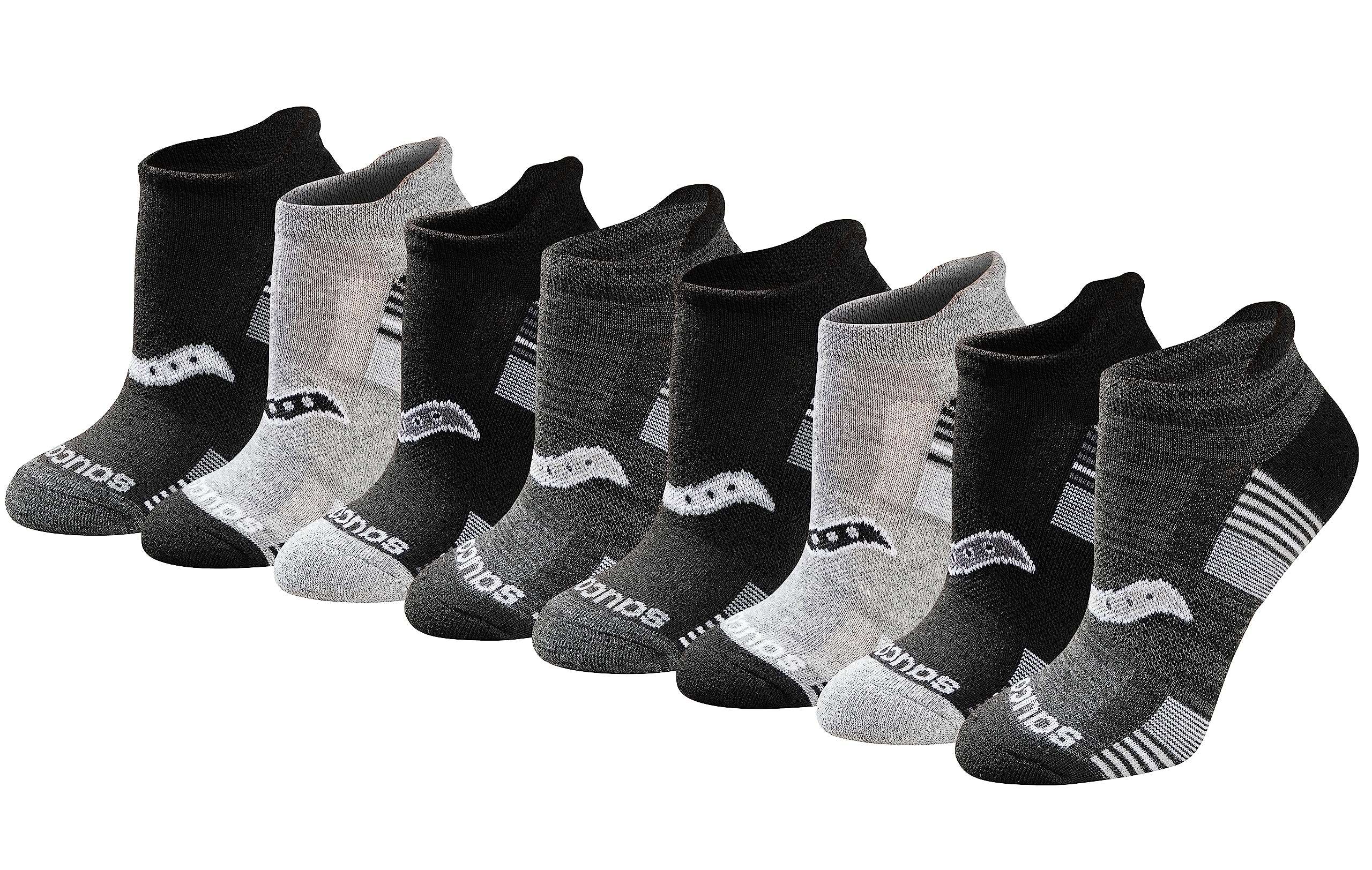 Saucony Women's RunDry Performance Heel Tab Athletic Socks, Available in S-L (8, 16, 24 Pairs) - Image 1