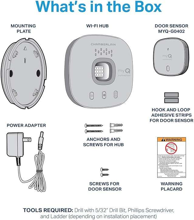 CHAMBERLAIN Smart Garage Control - Wireless Garage Hub and Sensor with Wifi & Bluetooth - Smartphone Controlled, myQ-G0401-ES, White - Image 7