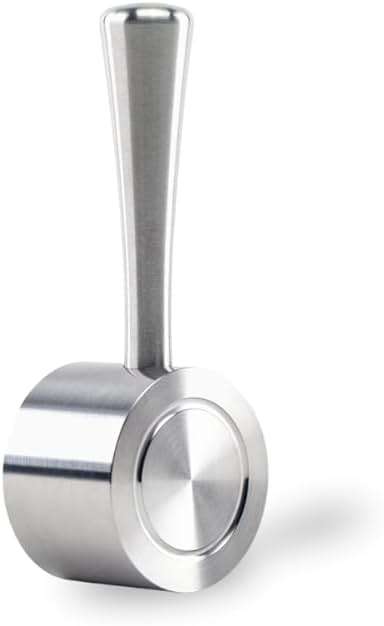 CREMA Coffee Products Replacement Steam Lever for Breville Espresso Machines | Ergonomic Stainless Steel Design | Compatible with Barista Express, Infuser, Barista Pro | Easy Grip | Silver Finish - Image 1