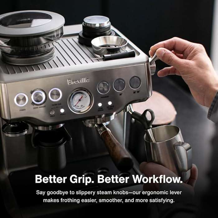 CREMA Coffee Products Replacement Steam Lever for Breville Espresso Machines | Ergonomic Stainless Steel Design | Compatible with Barista Express, Infuser, Barista Pro | Easy Grip | Silver Finish - Image 3