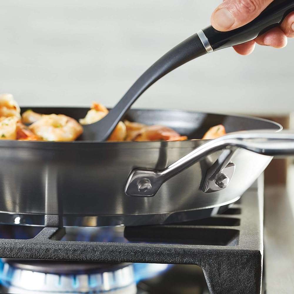 KitchenAid Stainless Steel 3-Ply Base Nonstick Induction Frying Pan, 12-Inch, Brushed Stainless Steel - Image 11