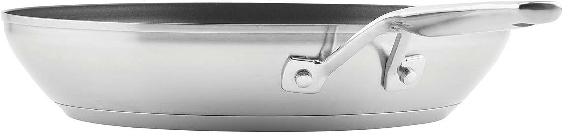 KitchenAid Stainless Steel 3-Ply Base Nonstick Induction Frying Pan, 12-Inch, Brushed Stainless Steel - Image 13