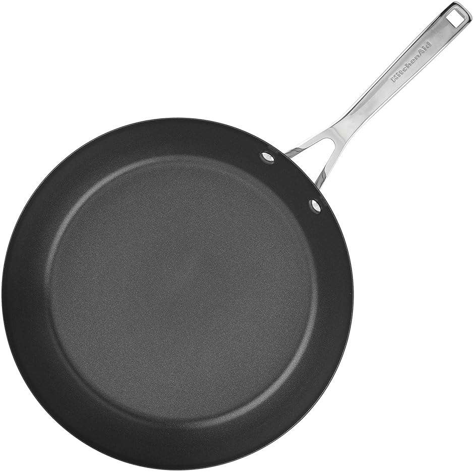 KitchenAid Stainless Steel 3-Ply Base Nonstick Induction Frying Pan, 12-Inch, Brushed Stainless Steel - Image 7