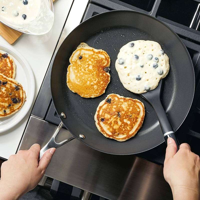 KitchenAid Stainless Steel 3-Ply Base Nonstick Induction Frying Pan, 12-Inch, Brushed Stainless Steel - Image 9
