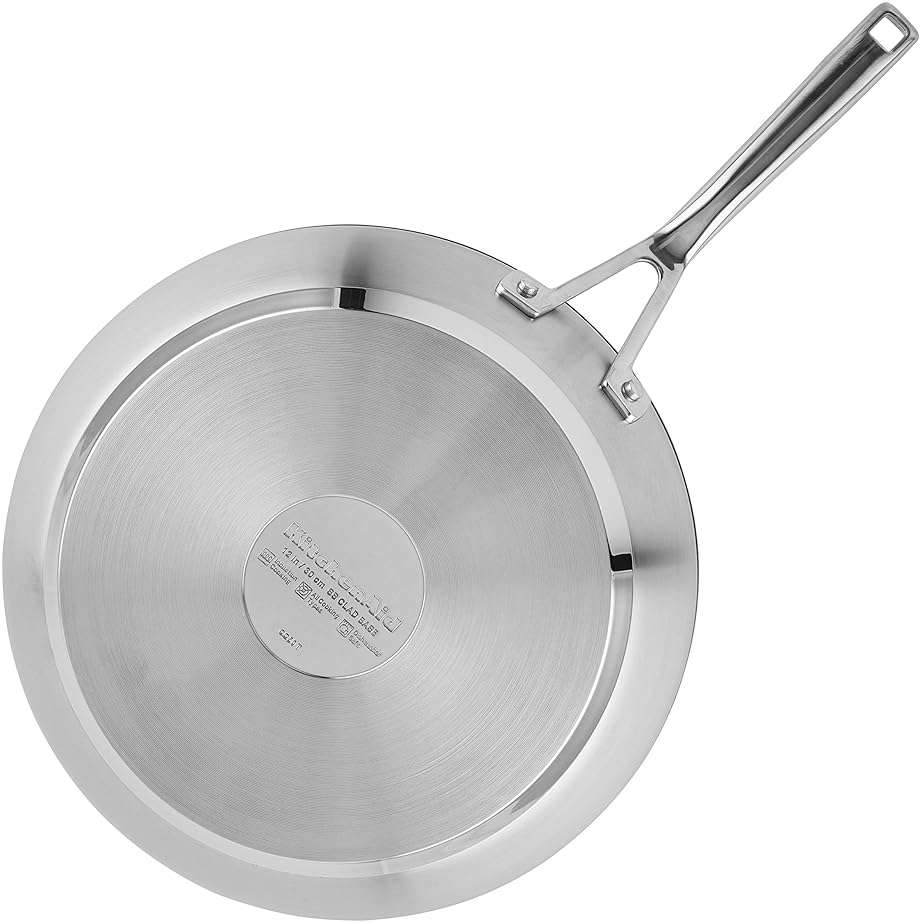 KitchenAid Stainless Steel 3-Ply Base Nonstick Induction Frying Pan, 12-Inch, Brushed Stainless Steel - Image 10