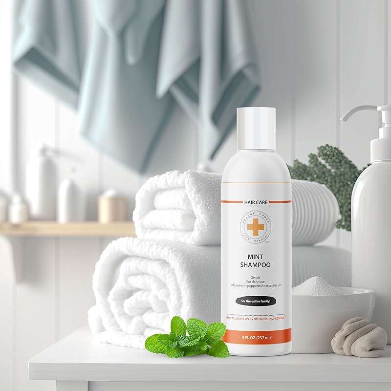 Orange Cross Lice Removal Mint lice Shampoo - Head lice Shampoo for Kids & Adults & Family, Natural DIY Home Lice Prevention Shampoo (8 Oz) - Image 6