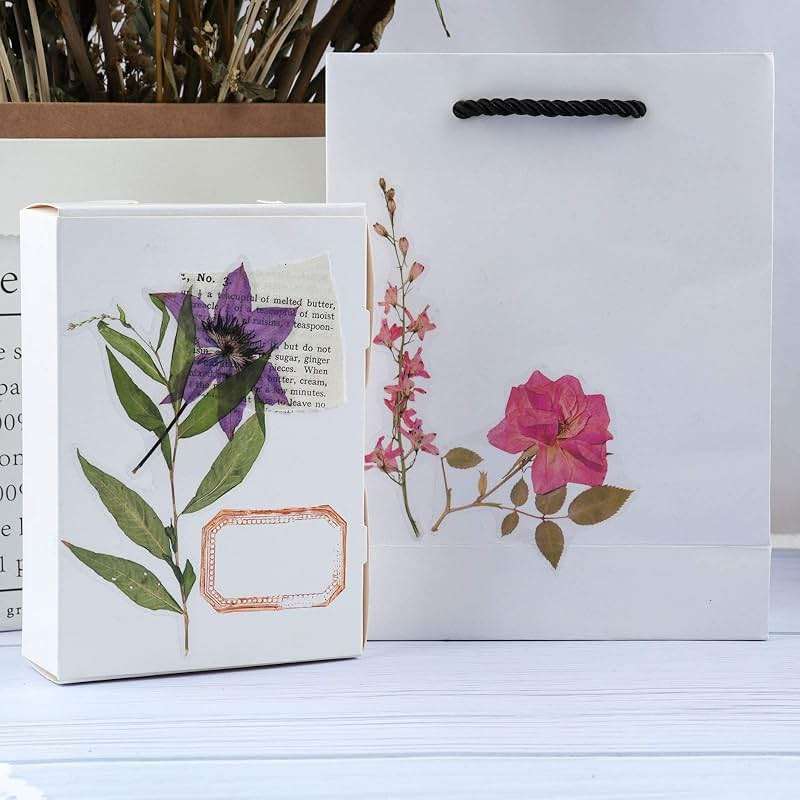 RISYPISY 160pcs Pre-Cut Scrapbooks Natural Stickers, Floral and Plant Sticker for DIY Craft, Planners, Journal, Notebook, Laptop, Cell Phone, Calendars, Wedding Scrapbooking, PET Material, Colorful - Image 6