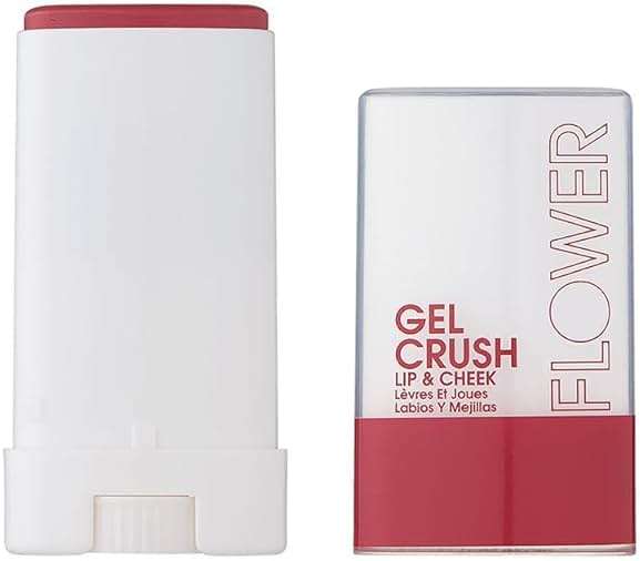 FLOWER BEAUTY By Drew Barrymore Lip & Cheek Gel Crush - Cream Blush and Lips Tint in One Portable Multistick - Hydrating Burst of Color - (Blackerry Crush) - Image 1