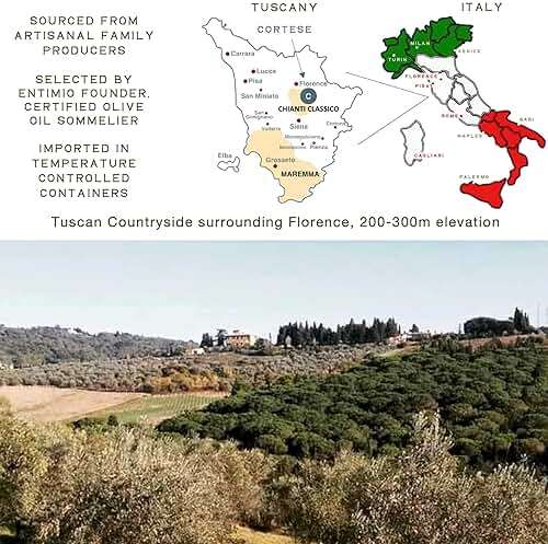 Entimio Cortese Organic Italian Extra Virgin Olive Oil from Italy, 800+ mg/kg High in Polyphenols, 2026 Gold Winner, Tuscany Early Harvest evoo, Cold Extracted, Lab Tested - 16.9 fl oz - Image 4