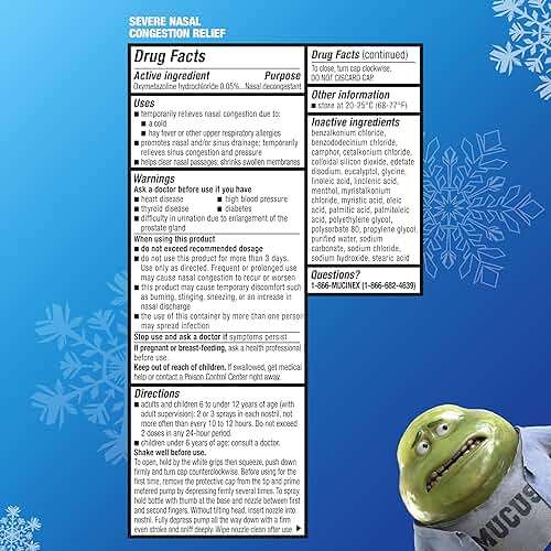 Mucinex Sinus-Max Nasal Spray Decongestant, 12 Hour Over-The-Counter Medication Nose Spray for Sinus Relief, Nasal Decongestants for Adults, Cooling Menthol, 0.75 Fl Oz (Pack of 3) - Image 5