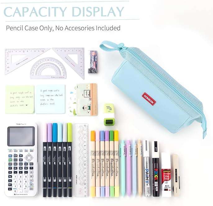 CICIMELON Pencil Case Large Capacity Pencil Pouch Pen Bag for School Teen Girl Boy Men Women - Image 7