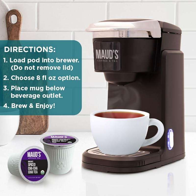 Maud's 9 Blend Organic Tea Pods Variety Pack, 48 ct, 9 Assorted Flavors, Single Serve Pods –100% Gourmet Blended Tea Leaves, Compatible with Keurig K Cups Maker - Image 5