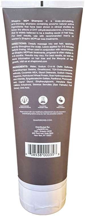 Shapiro MD Hair Growth Experts Shampoo and Leave in Conditioner, DHT Fighting Vegan Formula for Thinning Hair Developed by Dermatologists, Experience Healthier, Fuller Thicker Looking Hair, 1 Month - Image 8
