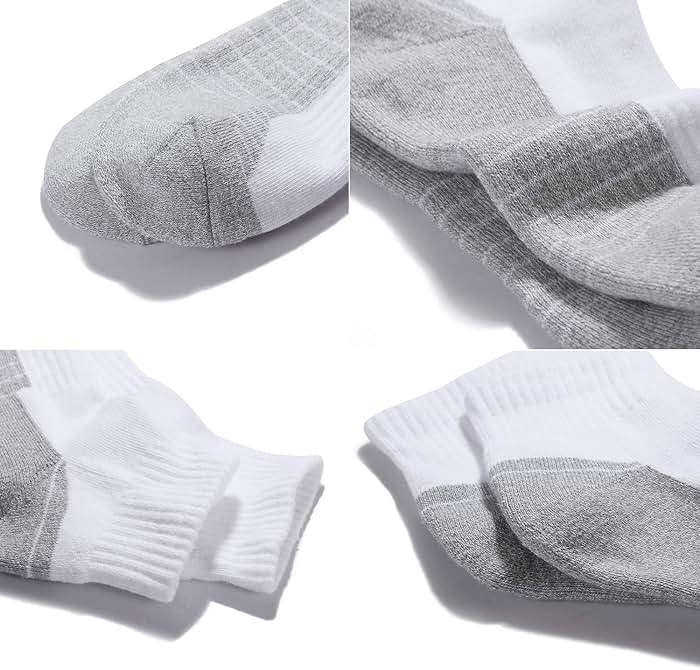 Begrily Mens Cotton Athletic Ankle Socks - 6/8 Pack Thick Cushion Low Cut Sock Comfortable for Running Sport Casual Work - Image 7