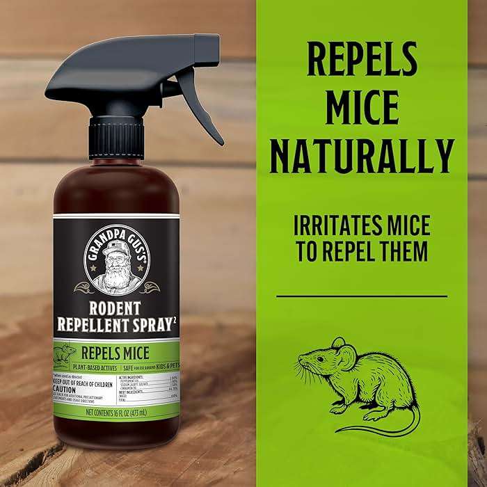Grandpa Gus's Rodent Repellent Spray - Peppermint Oil Spray for Rodents & Mice - Plant-Based Mouse Deterrent for Cars, RVs, Garages & Indoor Spaces - Non-Staining Formula - 16 oz - Image 2
