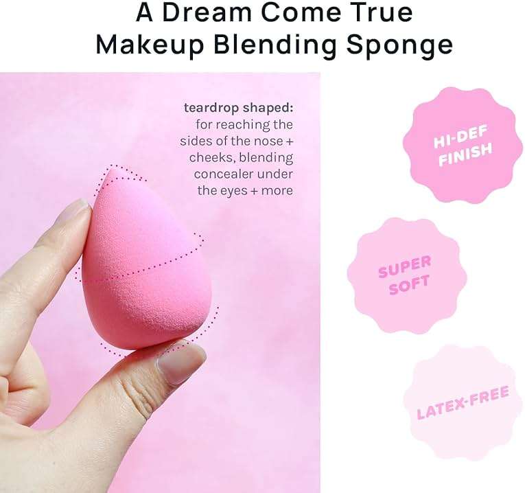 AOA Studio Collection makeup Sponge Set Latex Free and High-definition Set of 6 makeup Wonder blender For Powder Cream and Liquid, Super Soft Wonder Beauty Cosmetic - Image 4