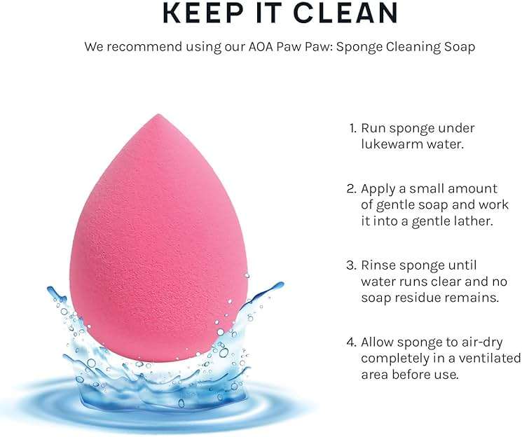 AOA Studio Collection makeup Sponge Set Latex Free and High-definition Set of 6 makeup Wonder blender For Powder Cream and Liquid, Super Soft Wonder Beauty Cosmetic - Image 9