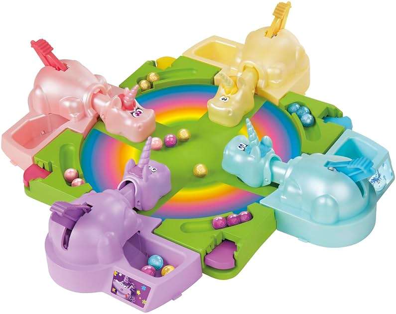Hasbro Gaming Hungry Hippos Unicorn Edition Pre-School Board Game for Kids Ages 4 and Up; 2-4 Players, Easter Gifts for Boys and Girls (Amazon Exclusive) - Image 5