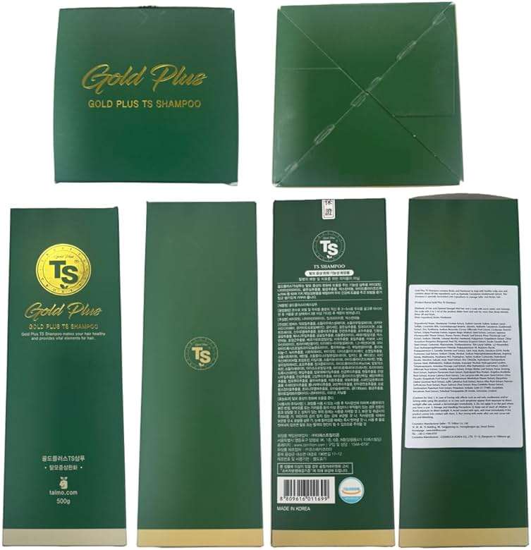 TS Gold Plus Shampoo | Hair Loss Shampoo with Biotin, Gold Extract & Niacinamide | Scalp Circulation & Volume Care | Sulfate-Free Korean Hair Care for Thinning Hair (17.6 Fl Oz / 500mL) - Image 8