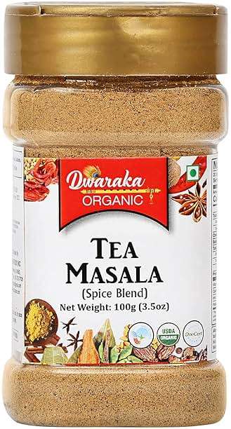Dwaraka Organic - Tea Masala, 3.5oz, Healthy, Organic, Non GMO, All Natural - Image 1