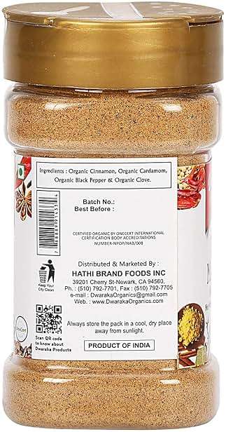 Dwaraka Organic - Tea Masala, 3.5oz, Healthy, Organic, Non GMO, All Natural - Image 3