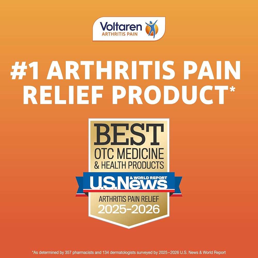 Voltaren Arthritis Pain Relief Gel, Diclofenac Sodium, 1% (NSAID), Clinically Proven Powerful Pain Reliever with Easy Open Flip Top Cap, No Prescription Needed, 150 g - Image 2