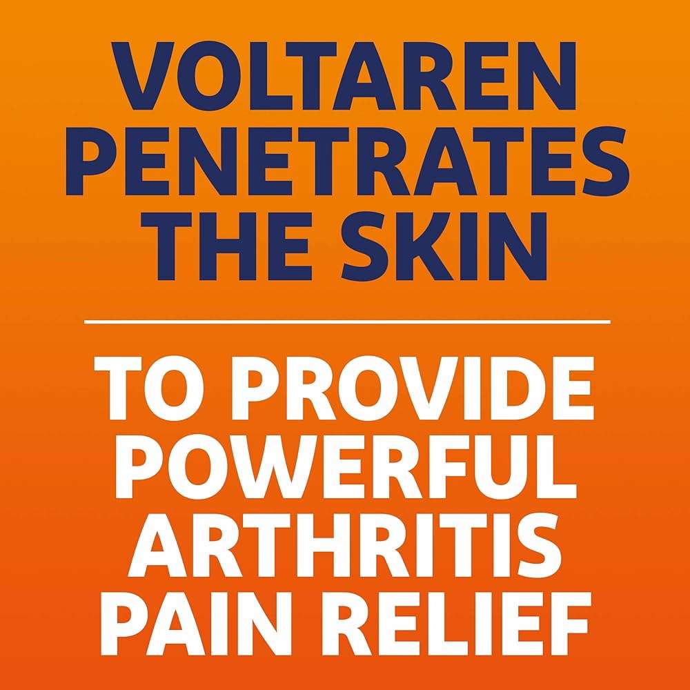 Voltaren Arthritis Pain Relief Gel, Diclofenac Sodium, 1% (NSAID), Clinically Proven Powerful Pain Reliever with Easy Open Flip Top Cap, No Prescription Needed, 150 g - Image 4