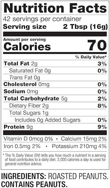 PBfit 24 Ounce Simply Peanut Powdered Peanut Powder, No Added Sugar or Salt, Non-GMO, Plant-Based, Gluten-Free Protein Powder, 9g of Protein 9% DV - Image 6