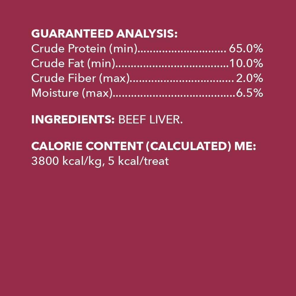 Amazon Basics Freeze-Dried Raw Single Ingredient Dog Treats (Previously Wag), Beef Liver, High Protein, Grain-Free, 3.3 Ounce (Pack of 1), Packaging may vary - Image 3
