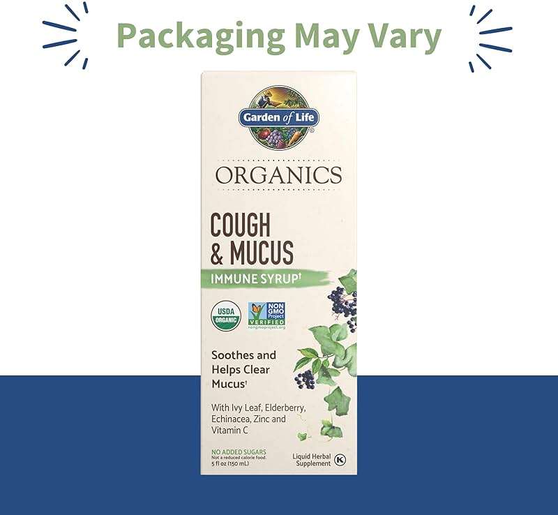 Garden of Life Organics Elderberry Zinc Immune Support for Adults and Kids 12 and Older, Organic Cough & Mucus Immune Syrup with Ivy Leaf, Vitamin C and Echinacea, No Added Sugars, 5 Fl oz - Image 2