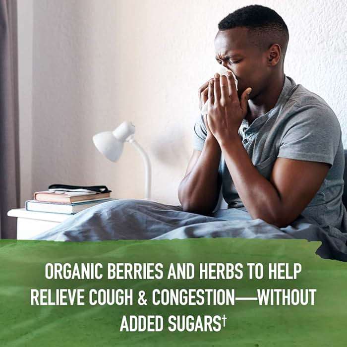 Garden of Life Organics Elderberry Zinc Immune Support for Adults and Kids 12 and Older, Organic Cough & Mucus Immune Syrup with Ivy Leaf, Vitamin C and Echinacea, No Added Sugars, 5 Fl oz - Image 3