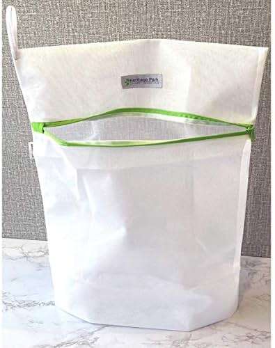 Heritage Park Fine Mesh Laundry Bags - Micro Mesh for Safely Washing Delicates, Wide Bottom for Extra Space, Hidden Zipper and Hanging Storage Loop - Multi Pack (1 Small 15" x 18", 1 Large (20" x 24") - Image 4