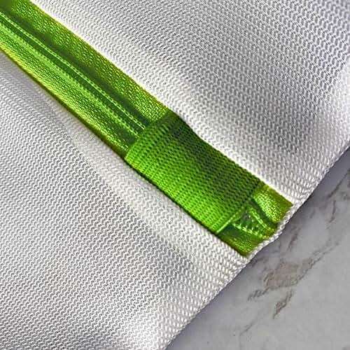 Heritage Park Fine Mesh Laundry Bags - Micro Mesh for Safely Washing Delicates, Wide Bottom for Extra Space, Hidden Zipper and Hanging Storage Loop - Multi Pack (1 Small 15" x 18", 1 Large (20" x 24") - Image 8