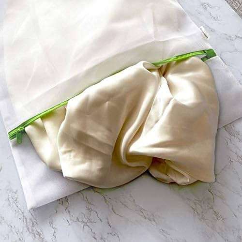 Heritage Park Fine Mesh Laundry Bags - Micro Mesh for Safely Washing Delicates, Wide Bottom for Extra Space, Hidden Zipper and Hanging Storage Loop - Multi Pack (1 Small 15" x 18", 1 Large (20" x 24") - Image 9