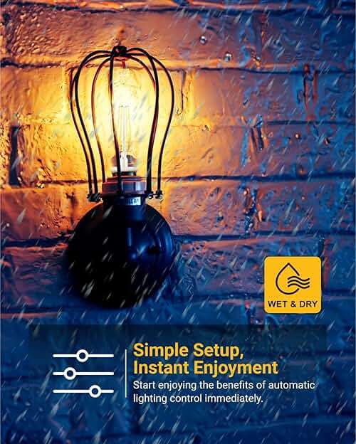 10 Pack Dusk to Dawn Candelabra CA11 LED Light Bulbs Outdoor, 5W Equivalent 40W, CRI90 2700K White, Candle Flame Tip, Photocell Sensor, Decorative Filament, 500 Lumens, E12 Base UL - Image 5