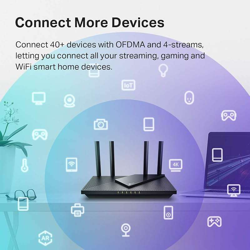 TP-Link AX1800 WiFi 6 Router (Archer AX21 V5) – Dual Band Wireless Internet, Gigabit, Easy Mesh, Works with Alexa - A Certified for Humans Device, Free Expert Support - Image 5