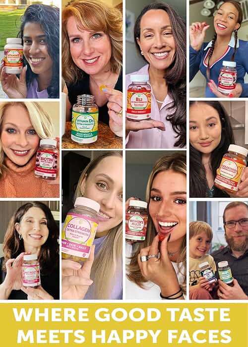 Lunakai USA Made Collagen Peptides Gummies - 200mg Non-GMO Anti-Aging Formula with Biotin, Zinc, Vitamins C & E for Hair, Skin and Nails, 60ct - Image 4