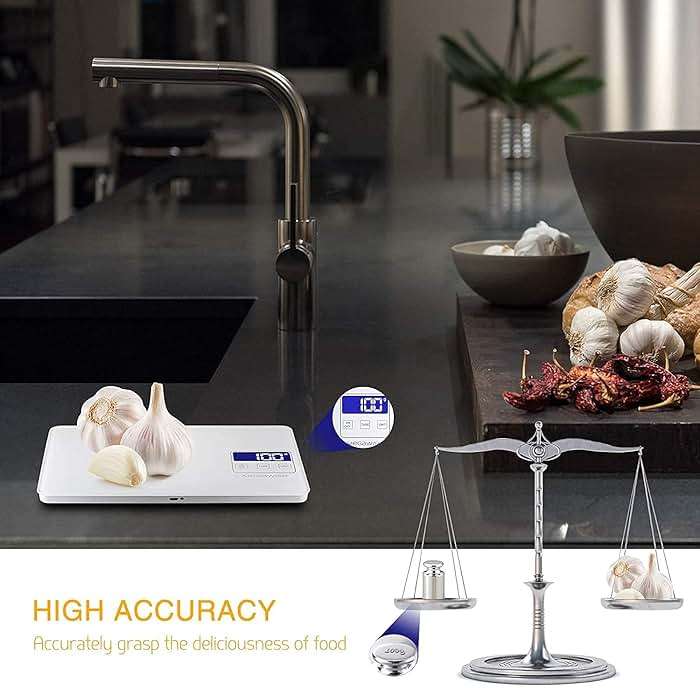 MegaWise Precision Food Scale, 33lb Waterproof Rechargeable Digital Kitchen Scale, 1g/0.04oz Precise Graduation, Weight Grams and Ounces for Cooking Baking, 5 Units Conversion, Tare Function - Image 5