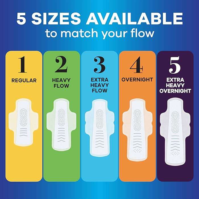 Always Infinity Feminine Pads for Women, Flexfoam Pads with Wings, Size 4, Overnight Absorbency, Unscented, 38 Count - Image 10