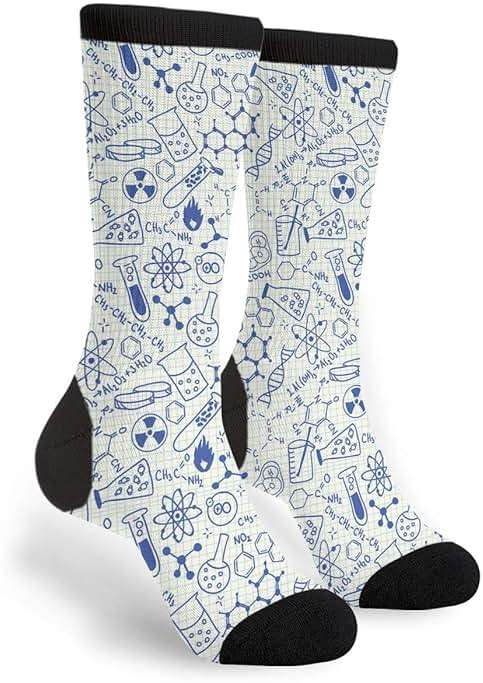 Yaateeh High Ankle Crew Socks Casual Mid Calf Dress Socks Long Tube Socks For Men Women - Image 1
