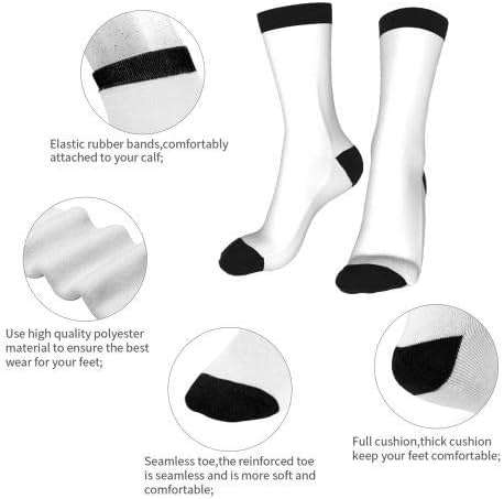 Yaateeh High Ankle Crew Socks Casual Mid Calf Dress Socks Long Tube Socks For Men Women - Image 7