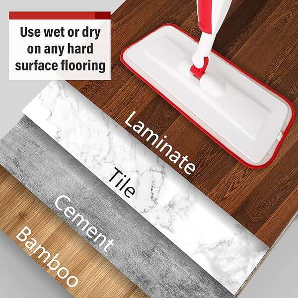 Wet Spray Mop for Floor Cleaning with 14 oz Bottle & 2 Microfiber Pads | Refillable bottle, washable pads, dry/wet use for home or commercial cleaning on hardwood, laminate, wood & ceramic floors - Image 2