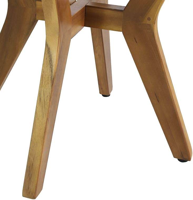 Christopher Knight Home Oprah Outdoor Side Table, Teak and Light Gray - Image 7